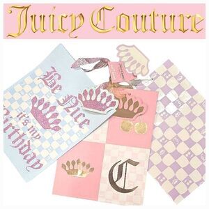 Juicy Couture Home "Be Nice, It's My Birthday" 3-PC Gift Bag & Tag Set